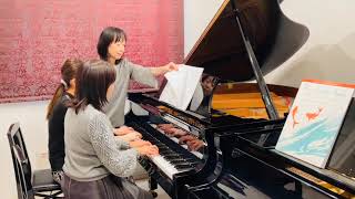 Central Park Promenade  piano duet by Naoko Ikeda [upl. by Asirrom]