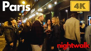 Night Tour in PARIS Pigalle at Night 4K Walk April 2023 [upl. by Ayahc]