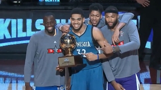 NBA Big Men Win Skills Challenge in BacktoBack Years  021817 [upl. by Base334]