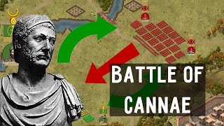 Battle of Cannae 216 BC Animated Map Hannibal vs Ancient Rome [upl. by Daniele534]