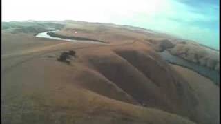 Sailair los banos rc sailplane glider fly by crash at end of clip [upl. by Stern]