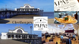 Cleethorpes Pier  Papas Fish and Chips  Worlds Largest [upl. by Dawna]