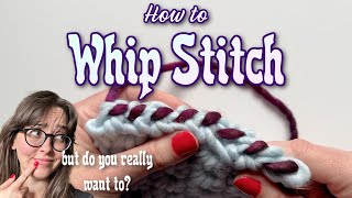 How to Whip Stitch for Crochetbut do you really want to [upl. by Faux308]