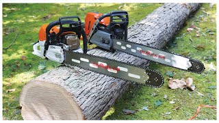 Stihl MS462 vs Husqvarna 572XP  28quot Tsumura lightweight Bars Full Chisel  Full Skip [upl. by Ydnis660]