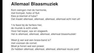 Allemaal Blaasmuziek  meezing versie [upl. by Ahsikar]