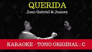 Querida  Juan Gabriel y Juanes  Karaoke instrumental [upl. by Deane]