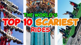 Top 10 SCARIEST rides in the world  2022 [upl. by Cheffetz]