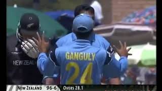 India vs New Zealand cricket World Cup 2003 highlights [upl. by Inal681]