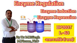 Regulation of Enzymes  Enzyme Induction amp Enzyme Repression  Biochemistry  BP203T  L63 [upl. by Ballou843]