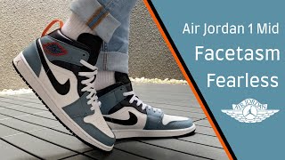 Air Jordan 1 Mid Fearless quotFacetasm” On Feet amp Close Up 360 w Five Different Outfit [upl. by Marsiella]