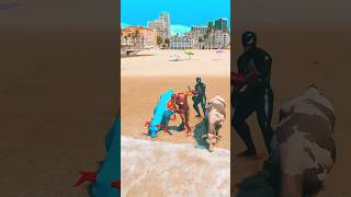 Iron man vs venom vs SpiderMan 🥶😱👑💪😈 shorts [upl. by Shanks861]