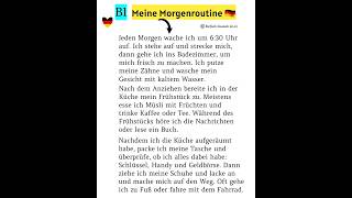 Geschichte  quot Meine Morgenroutine 🇩🇪quot 🇩🇪🇩🇪 [upl. by Nahgaem]