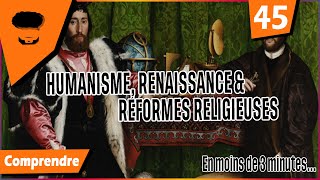 COMPRENDRE LHUMANISME LA RENAISSANCE ET LES RÉFORMES RELIGIEUSES  Michel Ange  Vésale  Luther [upl. by Einot]