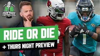 Ride or Die  Withstanding Victories TNF Preview  Fantasy Football 2022  Ep 1287 [upl. by Devine]