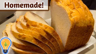 Homemade White Bread in Breadmaker Easy and Delicious Recipe [upl. by Eibocaj396]