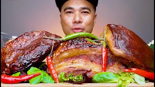 PISNGI NG BABOY  CRISPY LECHON PORK JOWL  ENGLISH SUBTITLE  MUKBANG ASMR  PIGS CHEEK  YOBAB [upl. by Mario]