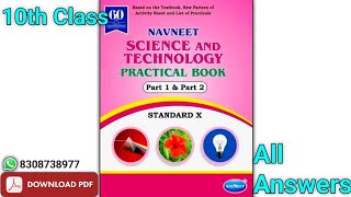 Class 10th Science Practical Book Answer 10th Class Science and Technology Practical Book Part 1 amp 2 [upl. by Franny496]