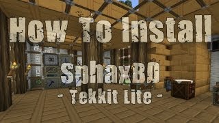 How To Install SphaxBD Texture Pack In Tekkit Lite [upl. by Brande608]