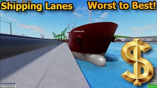 Ranking the Shipping Lanes Classes Worst to Best [upl. by Aela392]