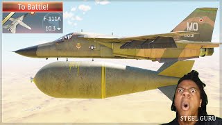 STOCK NEW F111A GRIND Experience 💥💥💥 27750Lb of BOMBS 💣💣💣 ABSOLUTE MADNESS at 103 [upl. by Lledo]