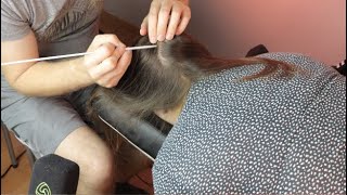 Relaxing Scalp Check amp Massage Brush ASMR  Tingles amp Relaxation [upl. by Nevai]