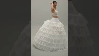 Quinceañera Dress Petticoat Wedding Dress Underskirt Bridal Ball Gown Crinoline [upl. by Josi]