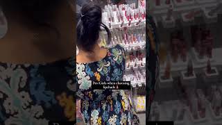 Girls type of selecting lipstick Vs husband 🤣 Unexpected fun girls lipstick shopping shorts [upl. by Annat]