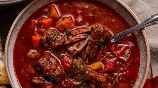 Hungarian Goulash beef stewsoup [upl. by Tilney]