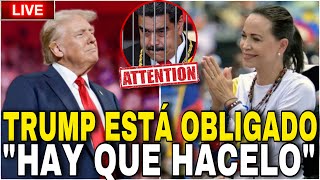 TRUMP ESTÁ OBLIGADO MARIA CORINA quotHACER LO QUE SE TENGA QUE HACERquot SoyFabianDicosta [upl. by Kroll]