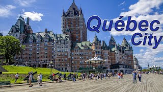 Walk Here Quebec City Canada Tour  Summer 2022  4K UHD [upl. by Guntar]