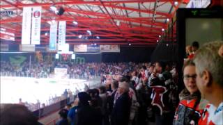 Eispiraten Crimmitschau  EHC Bayreuth Tigers Saison 1617 TOLLE STIMMUNG [upl. by Heiner]