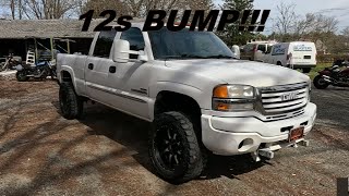 Installing a head unit and 12 inch subs in the LBZ duramax [upl. by Eyk777]