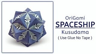 Origami Spaceship Kusudama  Master Jugal   ORIGAMI J15 [upl. by Latini]