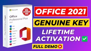 Activate Microsoft Office 2021 Professional Plus with Genuine Product Key  Lifetime Activation [upl. by Elocin]