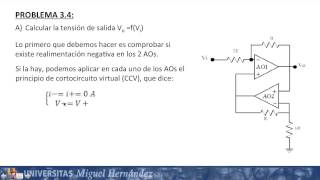 umh1219 201314 Lec008 Problemas con Amplificadores Operacionales II [upl. by Dyun]