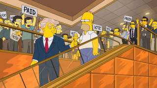 Donald Trump Sera El Presidente de Estados Unidos Los Simpson predicciones [upl. by Janka]