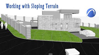 How to create roads merge structures on terrain in archicad [upl. by Aiello311]