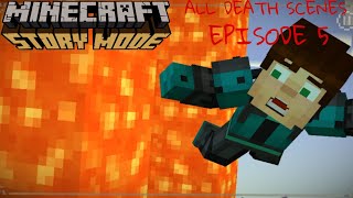 Minecraft Story Mode  All Death Scenes  Episode 5 [upl. by Mccormac]