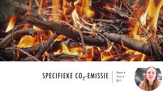 Scheikunde uitleg Specifieke CO2 emissie berekenen [upl. by Llenyar]