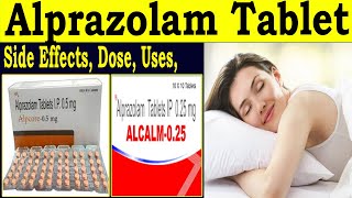 Alprazolam Tablets ip 05 mg 025 mg  Alpracare 05 tablet  Uses review Side Effects Dose [upl. by Yslek]