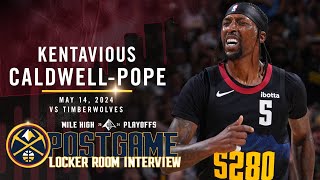 Kentavious CaldwellPope Full Post Game Five Locker Room Interview vs Timberwolves 🎙 [upl. by Alegnasor]