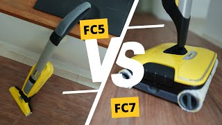 KÄRCHER FC7 Cordless im TEST vs FC5 Cordless  Alle Unterschiede [upl. by Skipper]