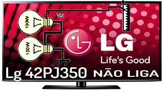 040  Tv LG 42pj350 Não Liga  Diagnóstico [upl. by Novaj50]