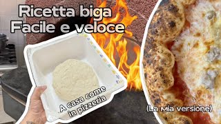 Ricetta BIGA pizza napoletana contemporanea a casa come in pizzeria Insta 360 x 4 vlog [upl. by Aikaz]