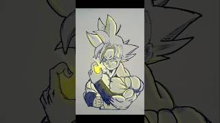 Goku drawing dragonball dragonballz dragonballsuper goku lightninggoku [upl. by Etnauj375]