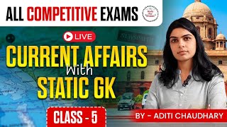 Most Important Current Affairs amp Static GK Part5  For Upcoming Exams SSC Bank Railway [upl. by Skiba]