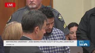 Jose Ibarra learns sentence after being found guilty on all charges  Death of Laken Riley [upl. by Karina909]