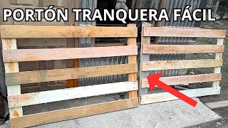 COMO HACER UN PORTÓN TRANQUERA DE MADERA FÁCIL [upl. by Mercola]