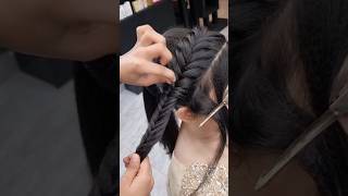 Franch braid hairstyleeasyhairstylelashesbeautyparlour [upl. by Ainot627]