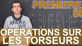 Opérations sur les torseurs  SI  1ère  Les Bons Profs [upl. by Guy214]